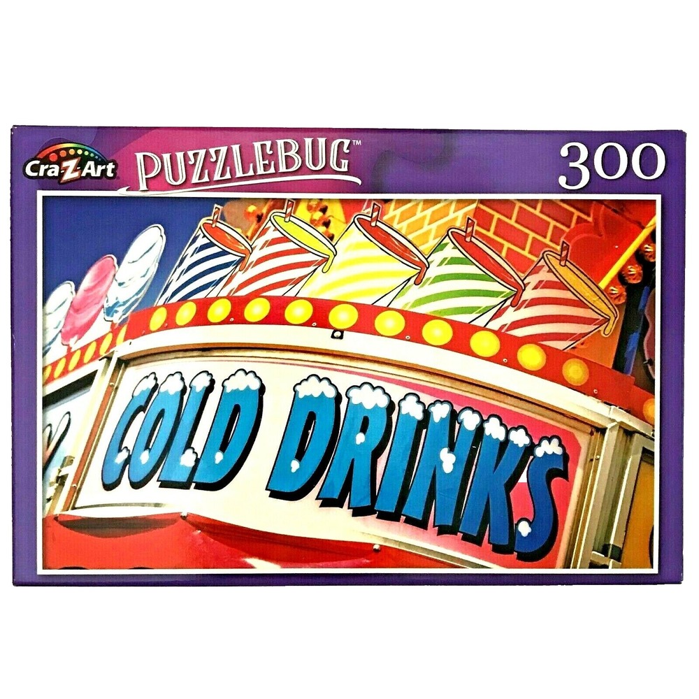COLD DRINKS REFRESHMENT STAND by Puzzlebug 300 Piece Jigsaw Puzzle NEW